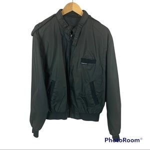 ❤️ Men's Members Only Vintage 1980's Black Bomber Jacket Size 44